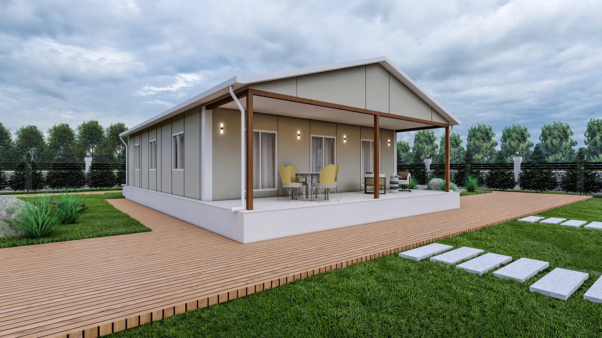 105 m² Prefabrik Ev Modeli - Ekonomik ve Hızlı Montaj